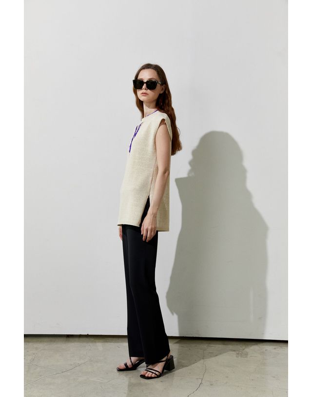 티케비 Black span pants 착용컷