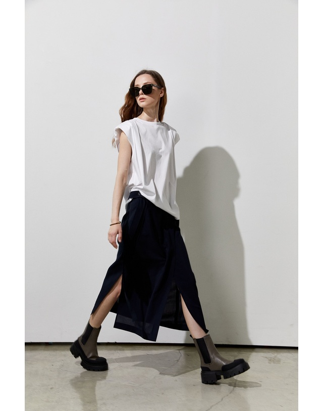 티케비 flutter skirt 착용컷
