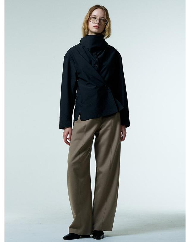 티케비 ARC WOOL PANTS_BEIGE 착용컷