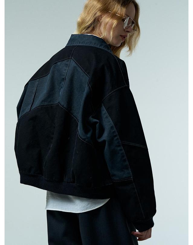 티케비 DECONSTRUCTED PIGMENT BOMBER 착용컷