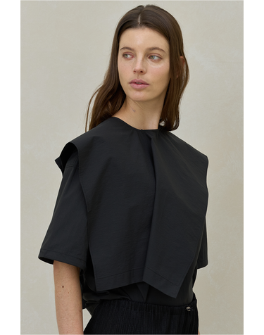5차리오더)NEW CAPE COTTON TOP BLACK
