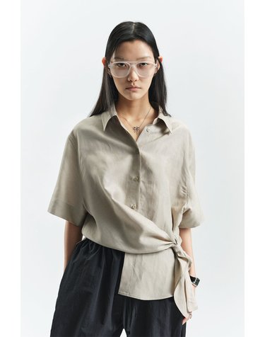 LINEN TIE WRAPPED SHIRTS