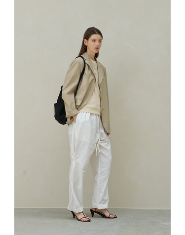 REODER)LINEN  SPORTY STRING PANTS