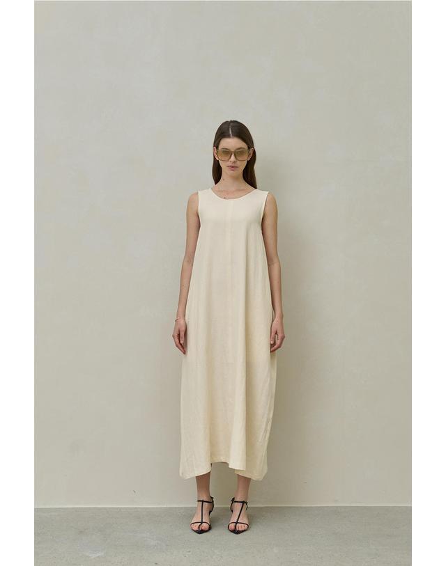티케비 REODER)TIE CAPE DRESS IVORY 착용컷