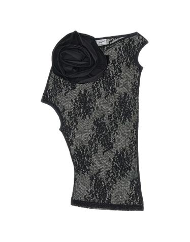 [해외직구] 26 FW Vaquera 플로럴 아플리케 레이스 탑 VAQ11T040BLACK TP454568981