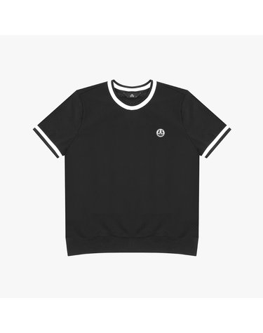 드루 골프 여성 타공 트리코트 라운드 티셔츠 DF52ST09_BK
