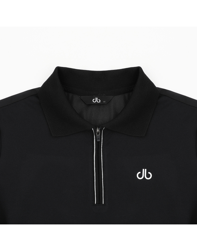 드루골프 드루 여성 앞지퍼 허리조절 긴팔티셔츠 DF44LT07_BK 착용컷