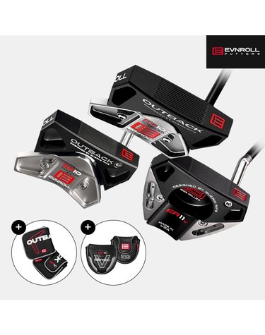 이븐롤코리아정품 이븐롤 ER10/ER11V 퍼터 컬렉션 남여공용 말렛 블랙 TOUR TAC GRIP