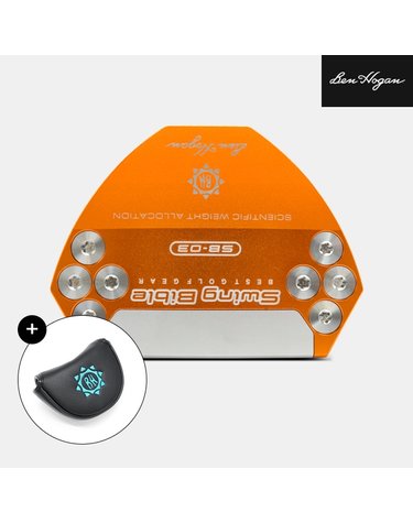 벤호건 스윙 바이블 SB-03 제로토크 퍼터[남여공용][말렛][오렌지][BEN HOGAN GRIP]