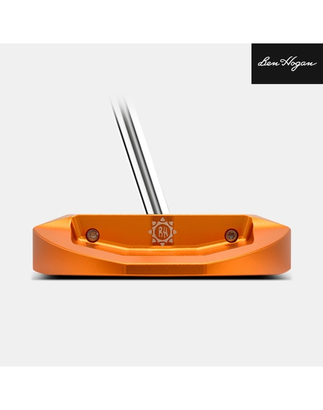 기타 브랜드 벤호건 스윙 바이블 SB-03 제로토크 퍼터[남여공용][말렛][오렌지][BEN HOGAN GRIP] 착용컷