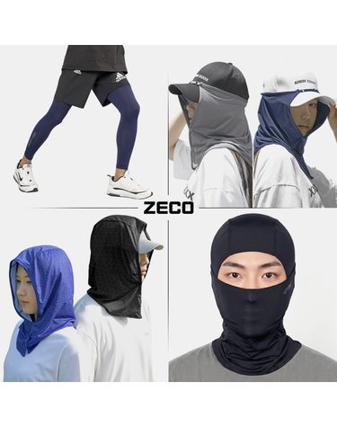 제코 여름 용품 컬렉션 UV 자외선 차단 냉감 쿨 레그토시 바라클라바 썬가드 남여공용
