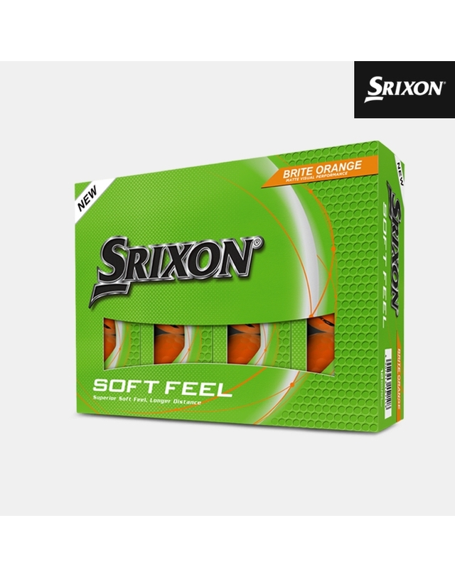 스릭슨 던롭코리아 정품 스릭슨 소프트 필 14 브라이트 골프볼[남여공용][3COLORS][2피스 12알] 착용컷