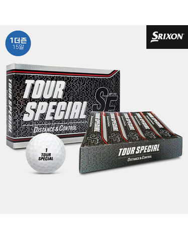1더즌 15알 스릭슨 골프공 SF TOUR 2피스 화이트 스페셜투어 유러피언 골프볼