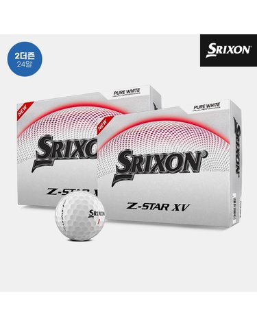 2더즌 24알 스릭슨 Z스타9 XV 골프볼 퓨어화이트 우레탄소재 공 3피스