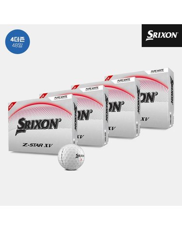 4더즌 48알 스릭슨 Z스타9 XV 골프볼 퓨어화이트 우레탄소재 공 3피스