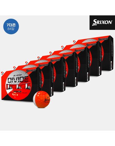 7더즌 84알 스릭슨 Z스타9 디바이드 골프볼 화이트오렌지 우레탄소재 공 3피스