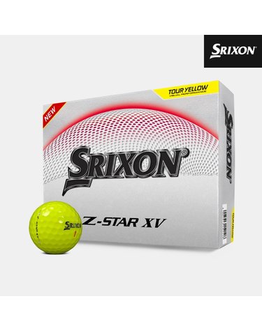 스릭슨 Z스타9 XV 골프볼 투어옐로우 우레탄소재 공 3피스 12알