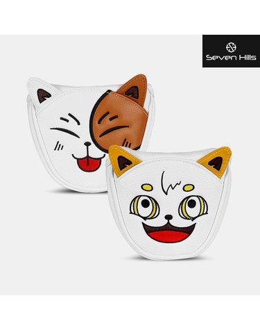 세븐힐스 P002 퍼터 헤드커버 말렛형 남여공용 2type 고양이 캐릭터