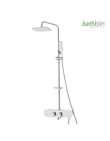 화이트 선반형 레인샤워 BKR002W