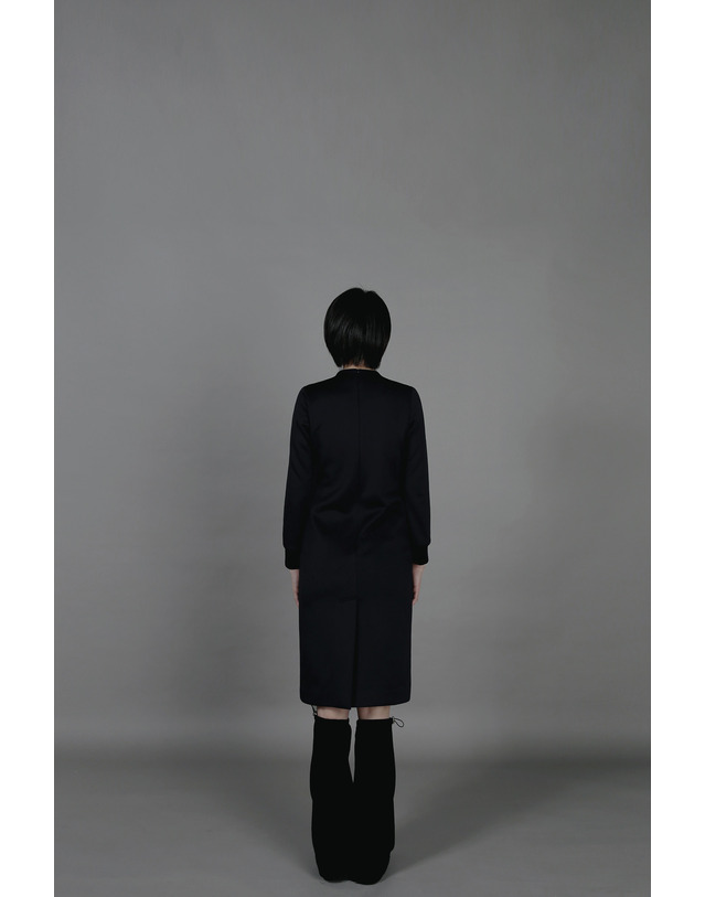 이음 컷아웃 내핑 저지 드레스 (블랙) 착용컷