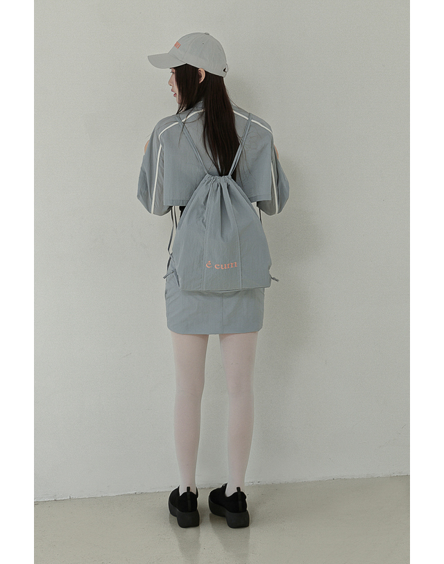 이음 나일론 스트링 백팩 착용컷