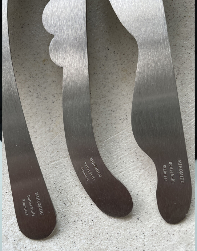 미호미두 Butter Cheese Jam Knife Set 착용컷