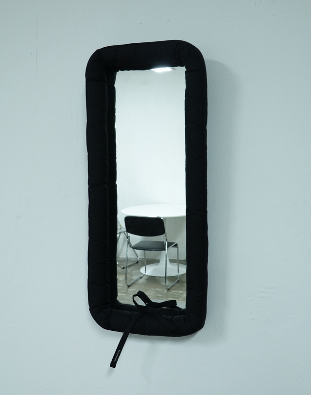 미호미두 Black Rectangular Mirror 착용컷