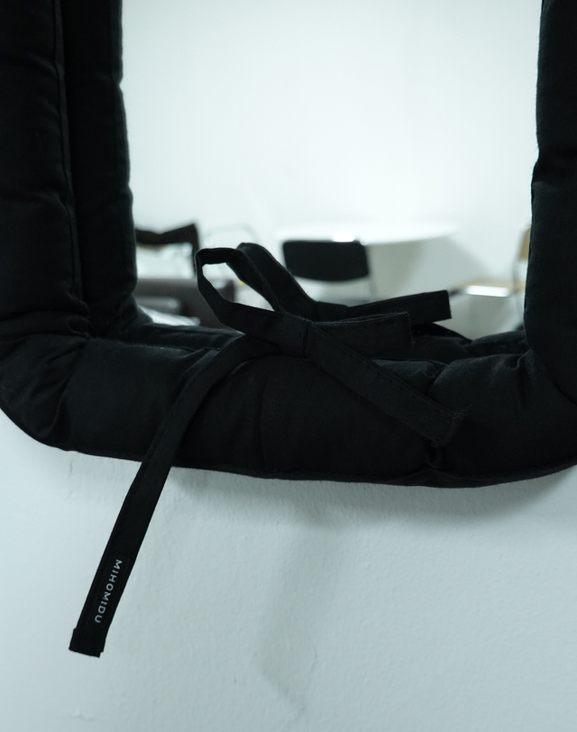 미호미두 Black Rectangular Mirror 착용컷