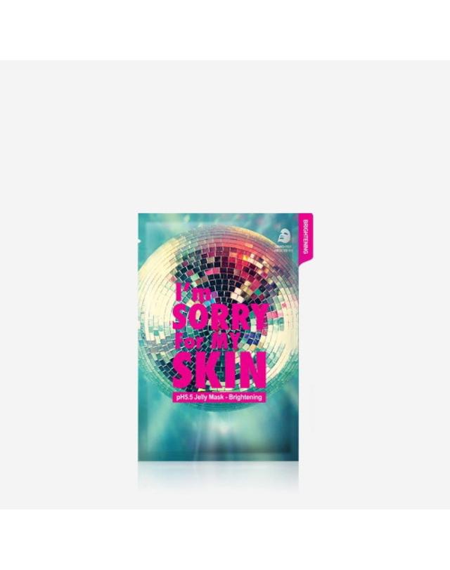아임쏘리포마이스킨 pH5.5 젤리마스크- 브라이트닝 33ml 착용컷