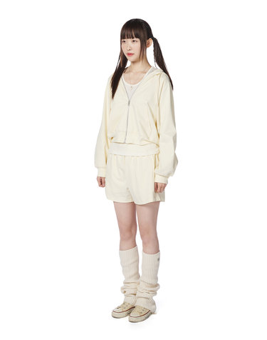 스크램블 코지 후디 셋업