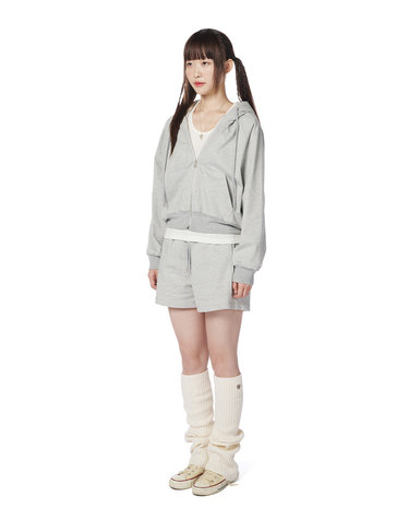 스크램블 코지 후디 셋업