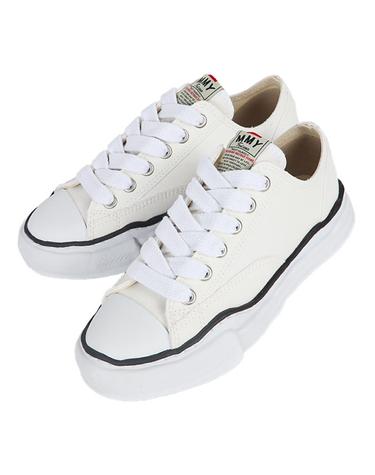 미하라 야스히로 26SS 남성 피터슨 OG솔 캔버스 스니커즈 화이트 A01FW702 WHITE M