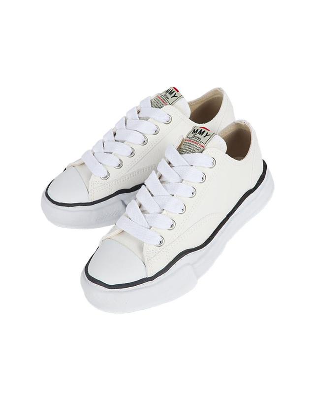 미하라 야스히로 미하라 야스히로 26SS 남성 피터슨 OG솔 캔버스 스니커즈 화이트 A01FW702 WHITE M 착용컷