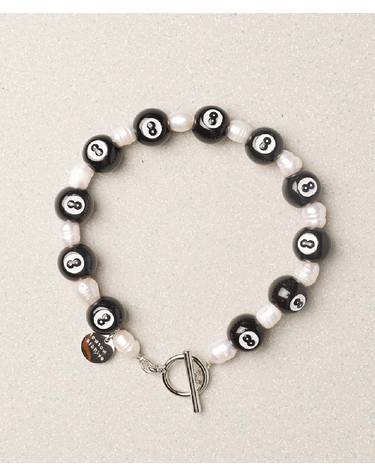 BOYS PEARL BRACELET_BLACK&WHITE : ARCHIVE-008