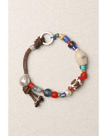 MAUI LEATHER BRACELET-BROWN : ARCHIVE-005
