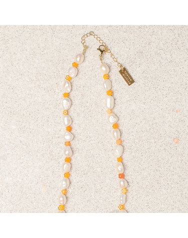 POPPY NECKLACE-ORANGE : ARCHIVE-058