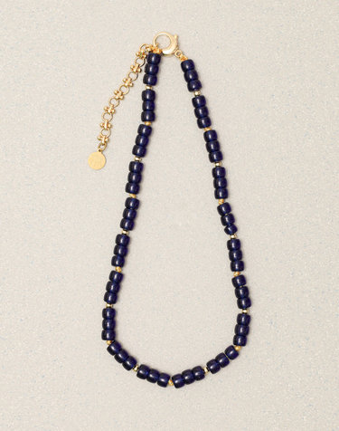 MARSHMALLOW NECKLACE-BADA NAVY