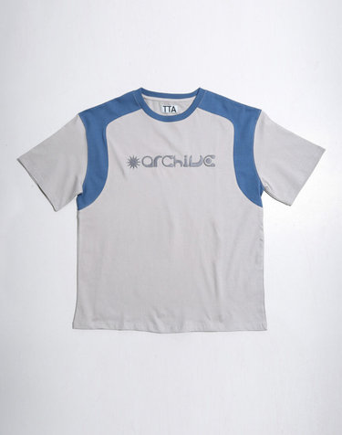 ARCHIVE EMB  S/S TSHIRTS-MILLENIUM GREY