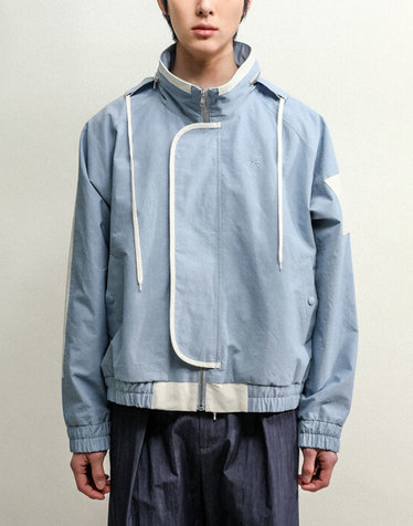 SQUARE UTILITY JUMPER-DUSTY BLUE