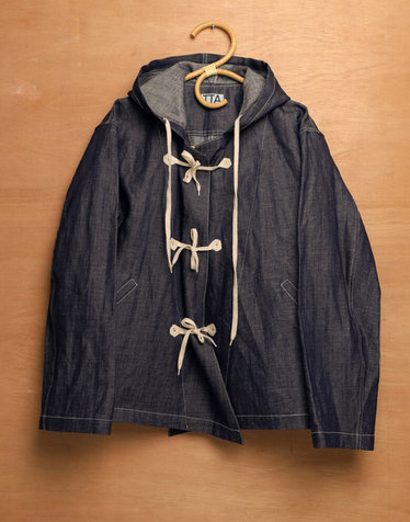 HOOD CARDIGAN JACKET-INDIGO NAVY