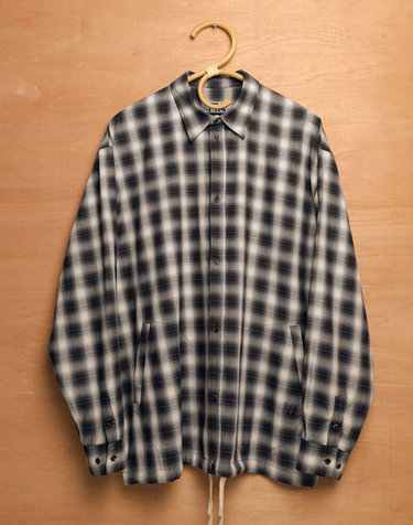 OMBRE POCKET SHIRKET(SHIRTS JACKET)-MARS BLACK