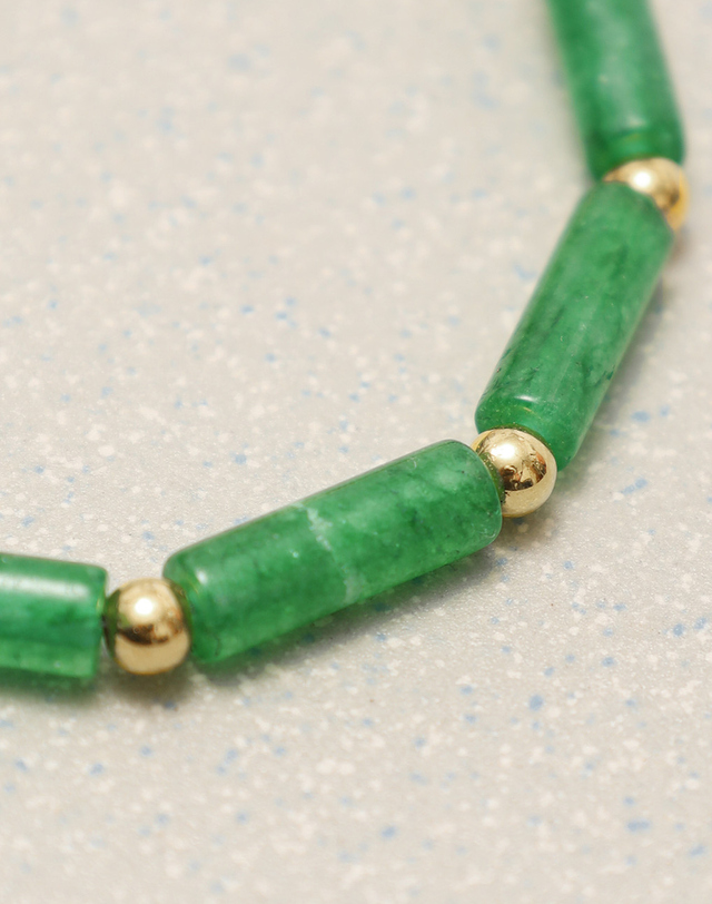 토우토우아카이브 GARTEN NECKLACE-GREEN 착용컷