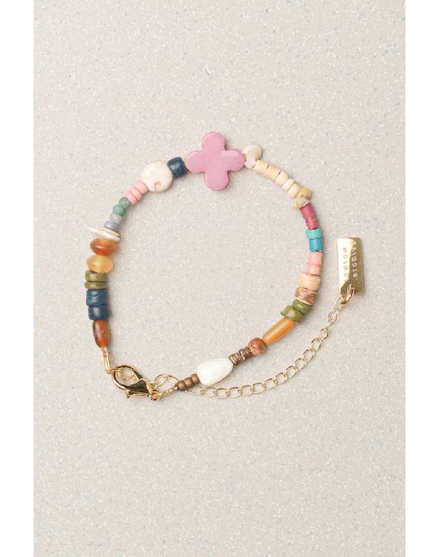 토우토우아카이브 FULL CLOVER BRACELET ANGORA PINK : ARCHIVE-049 착용컷