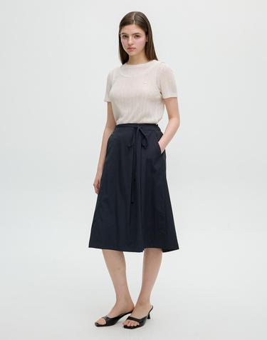A라인 절개 핀턱 스커트 OW5MS4910