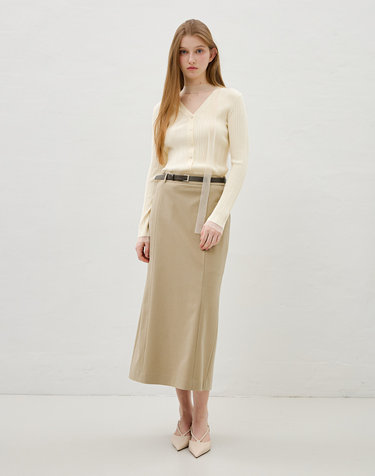 H라인 슬림 펜슬 스커트 OW6SS1640