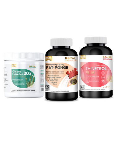 로얄 캐네디언 다이어트 삼총사(시서스파우더300g&팻폰지250정&시네트롤60정)