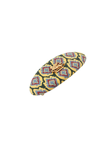 [에트로] 여성 Tie Geometric 실크 헤어클립 헤어핀(R1)(WF6B0002AA045 X0891)