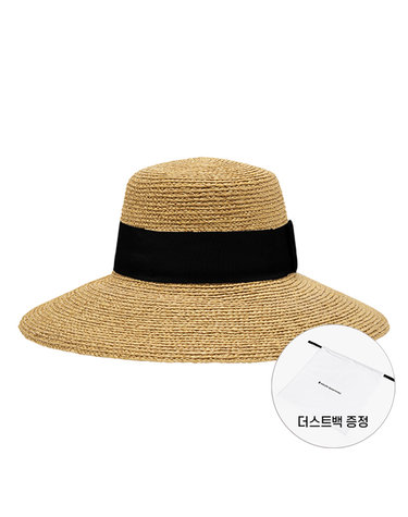 [헬렌카민스키] 여성 이스톤 라피아 모자(51545 NATURAL BLACK)