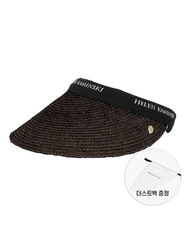 [헬렌카민스키] 여성 비앙카 초콜릿 로고 바이저 썬캡 모자(HAT50265 CHBL)