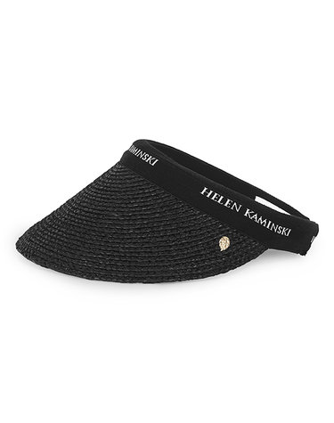 [헬렌카민스키] 여성 비앙카 라피아 모자(R1)(50265 CHARCOAL BLACK LOGO)